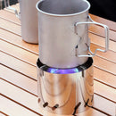 SilverAnt Ultralight Titanium Multi-Fuel Stove, Cross Stand & Windshield 鈦酒精爐連風擋及十字爐架