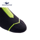 Sealskinz Road Ankle with Hydrostop Waterproof Socks (Black/Yellow)