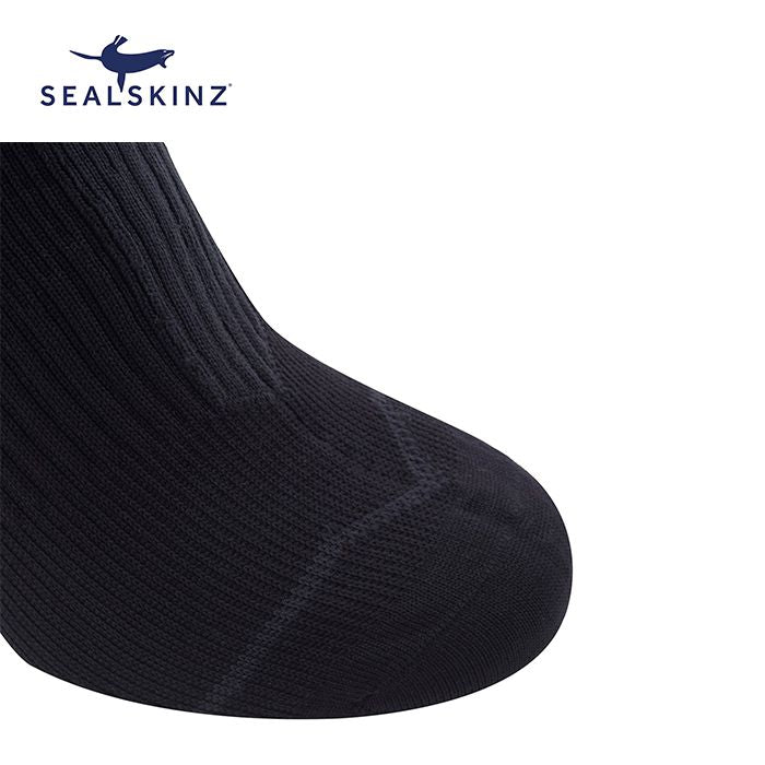 Sealskinz Road Ankle with Hydrostop 單車專用防水襪 (襪頭加強防入水) (Black/Anthracite)