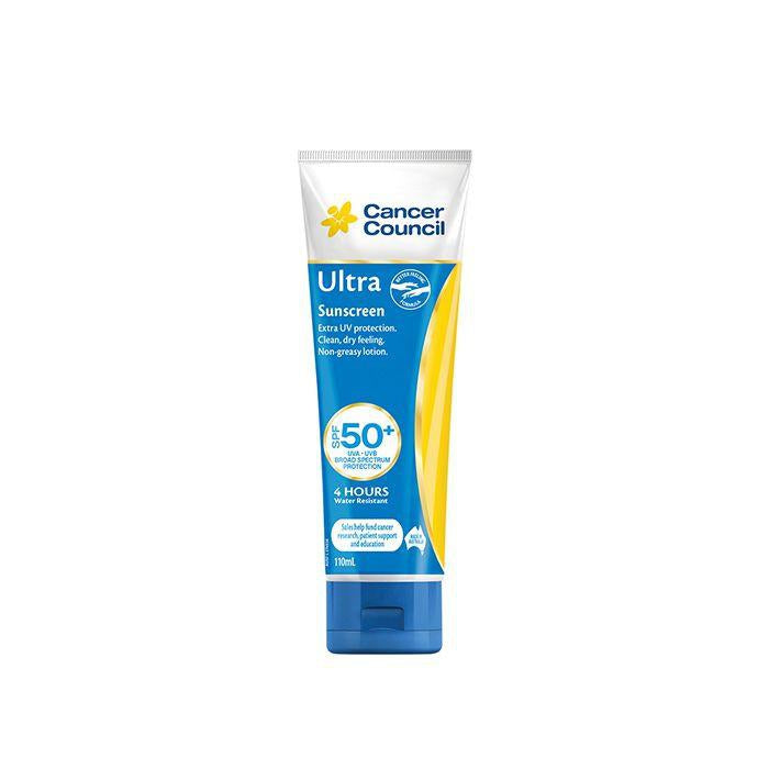 Cancer Council Australia 澳洲防癌協會 Ultra Sunscreen 強護輕透防曬乳SPF50+ 110ml
