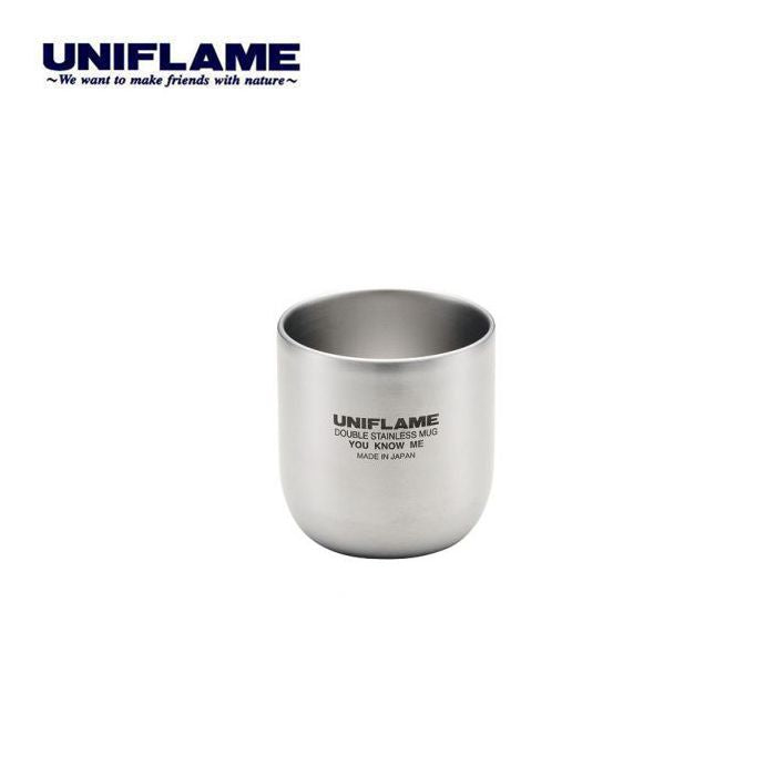 UNIFLAME ゆのみ SUS double-walled stainless steel cup (with strainer and lid)