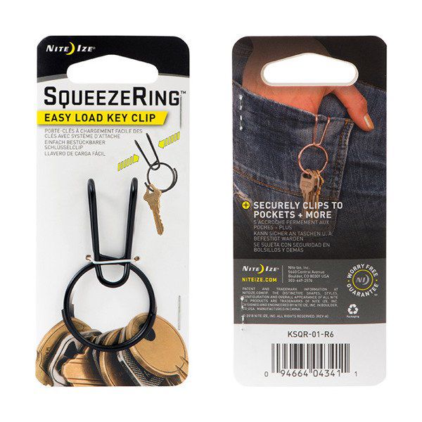 Nite Ize SqueezeRing™ Easy Load Key Clip KSQR-01-R6